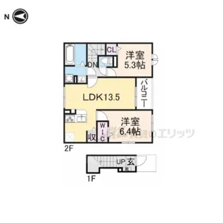 エアリーノース【2階】の間取り
