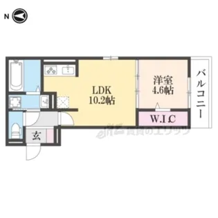 D?ROOM深草小久保町B【3階】の間取り