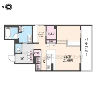 アウスレーゼ御所【302号室】の間取り