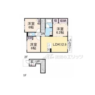 サニーパレス宮ケ原【202号室】の間取り