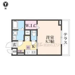 第2シャトー小倉【1階】の間取り