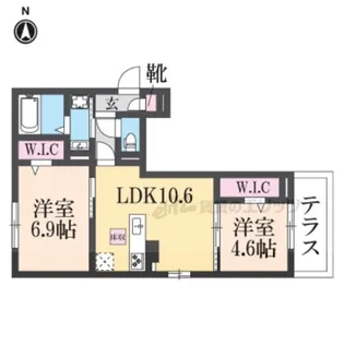 GESUND桂【3階】の間取り