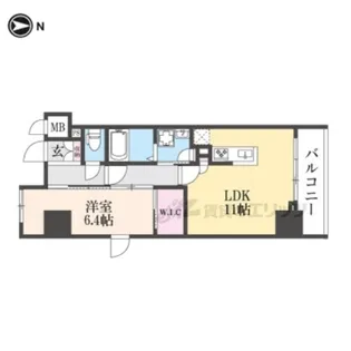 THE RESIDENCE 文化庁前【2階】の間取り