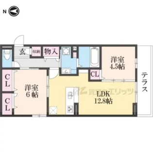 メゾン・ハピネス【102号室】の間取り