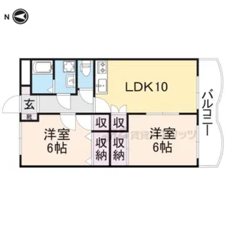 AIRYU 1 TOHO【502号室】の間取り