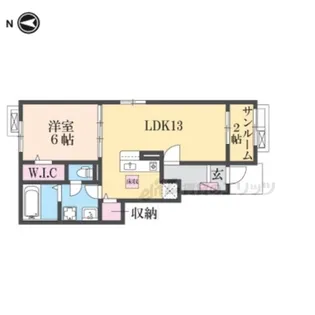 リベルラコッコC【1階】の間取り