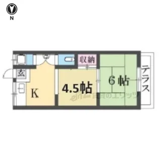 富士荘【10号室】の間取り