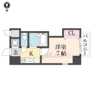 CITY SPIRE 布施【3階】の間取り