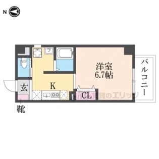 みおつくし布施【9階】の間取り