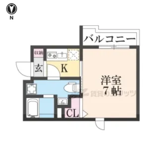 COLTS一乗寺【2階】の間取り