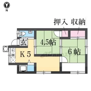 平和荘メゾンYOU【205号室】の間取り