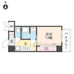 GLUCK MAISON S-SHINFUKAE XⅢ【2階】の間取り