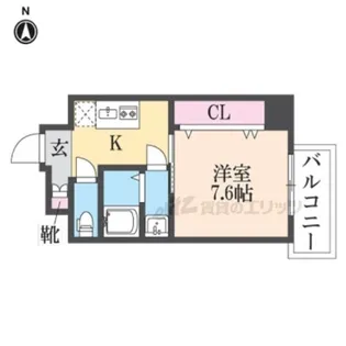 GLUCK MAISON S-SHINFUKAE XⅢ【2階】の間取り