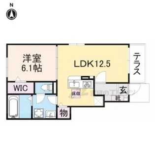 エスポワール下赤田【1階】の間取り