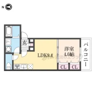 クレアール堺町?【1階】の間取り