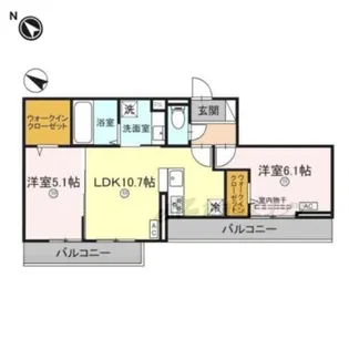 Feliz TORISIA【2階】の間取り