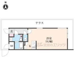 STANDZ金閣寺前【1階】の間取り