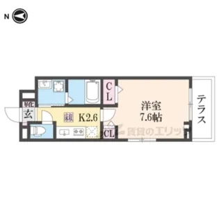 メゾン ド シュシュ【1階】の間取り