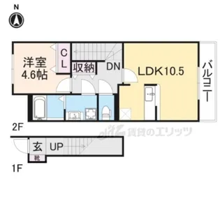 フロール・デ・セレッソ?【207号室】の間取り