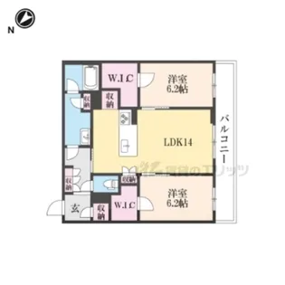 シェリレ【203号室】の間取り