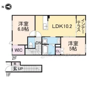 パークサイドヴィレッジ【205号室】の間取り