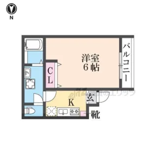 グラン・ディオール北白川【302号室】の間取り