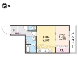 プレミアムコート津田元町【2階】の間取り