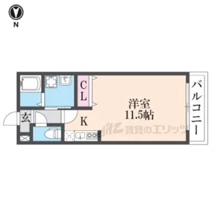 結充Immeuble A館【3階】の間取り