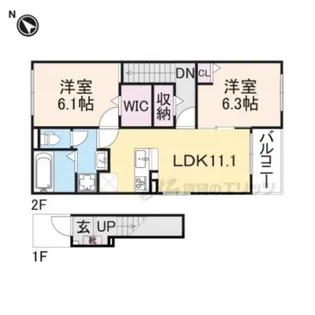 グレイス加茂 Ⅰ【2階】の間取り