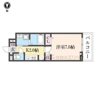 ヒカルサ奈良大森西ノース【2階】の間取り