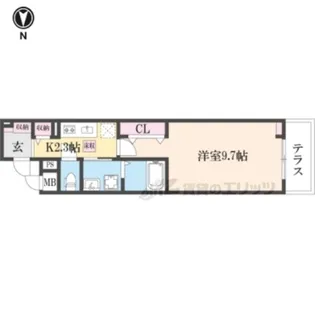 ヒカルサ奈良大森西サウス【1階】の間取り
