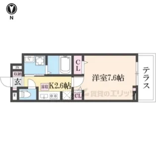 ヒカルサ奈良大森西サウス【1階】の間取り