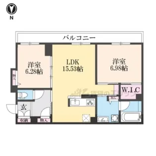 シャーメゾン京都桃山【2階】の間取り