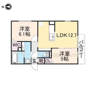 ラコリーヌ藤森【2階】の間取り