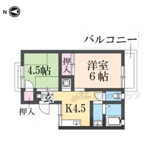 サンハイツ【2階】の間取り