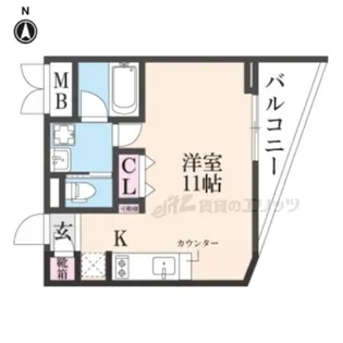 CASA瀬田の唐橋【205号室】の間取り