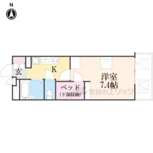 レオパレスいえぷり【3階】の間取り