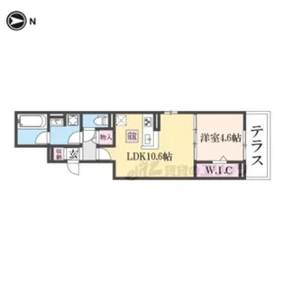 HERMANOS DEL ESPASIO【1階】の間取り