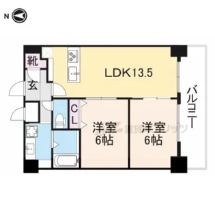 D?court門真駅前【12階】の間取り