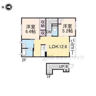 フェリーチェD【201号室】の間取り
