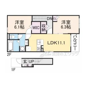 アルディエンテ栄町【205号室】の間取り