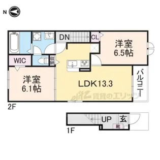 クレール丹波?【2階】の間取り