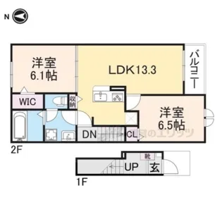 クレール丹波?【2階】の間取り