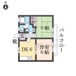 サンコートD棟【2階】の間取り