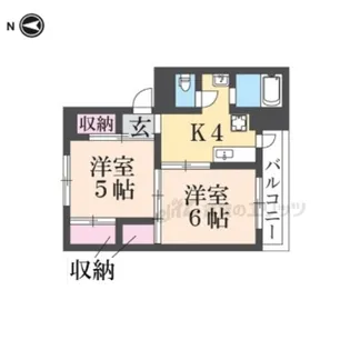 ヴィラナリー愛知川?【205号室】の間取り
