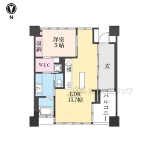 「シャリマー西大路」【4階】の間取り