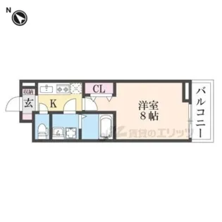 ヒカルサ枚方村野【2階】の間取り