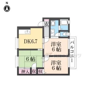 サニーホームズ池田【2階】の間取り