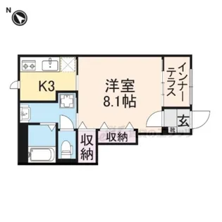 カロテラス【1階】の間取り