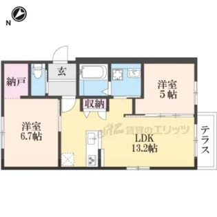 HANS【101号室】の間取り